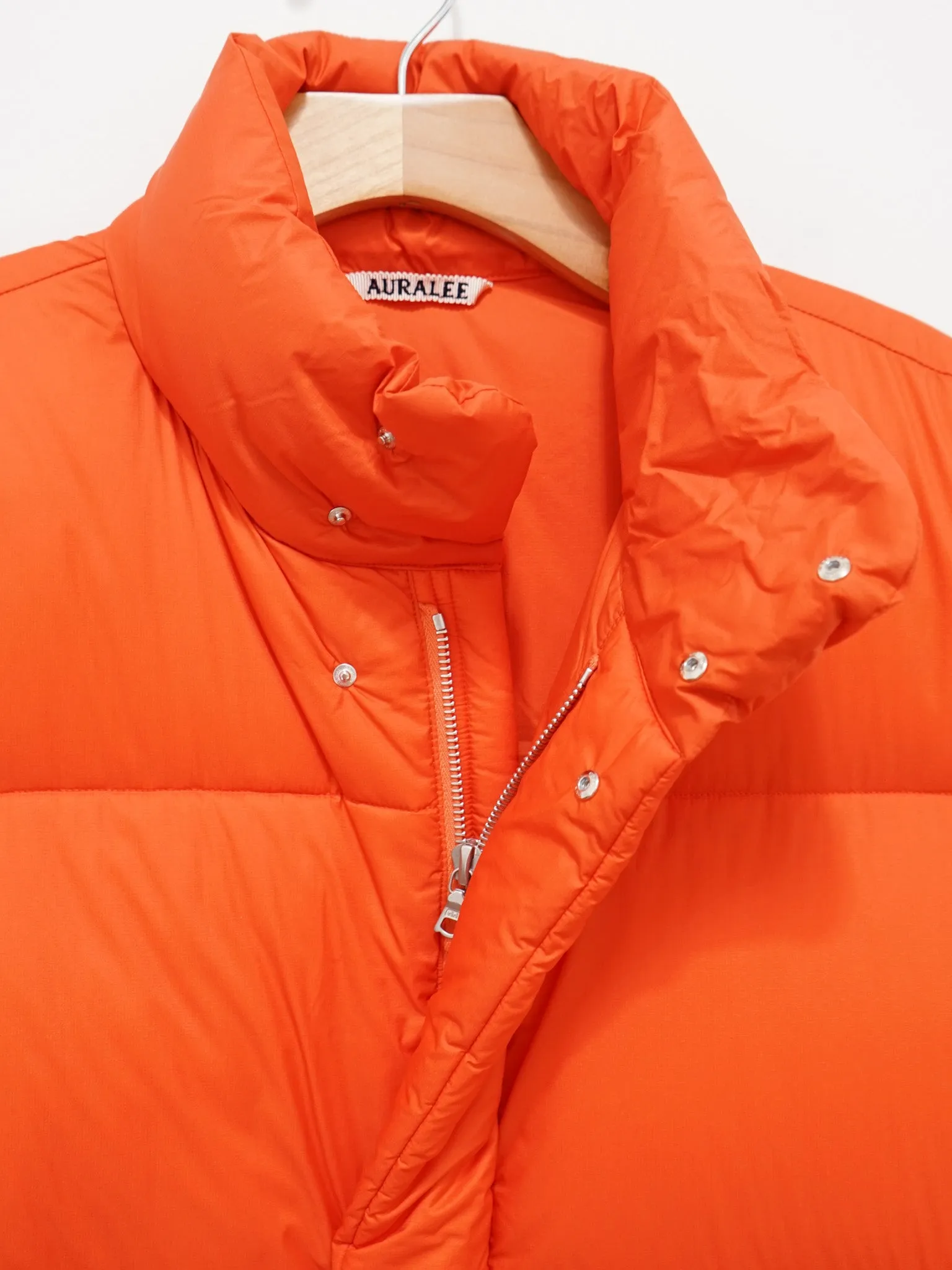 Super Light Nylon Ripstop Down Vest - Orange