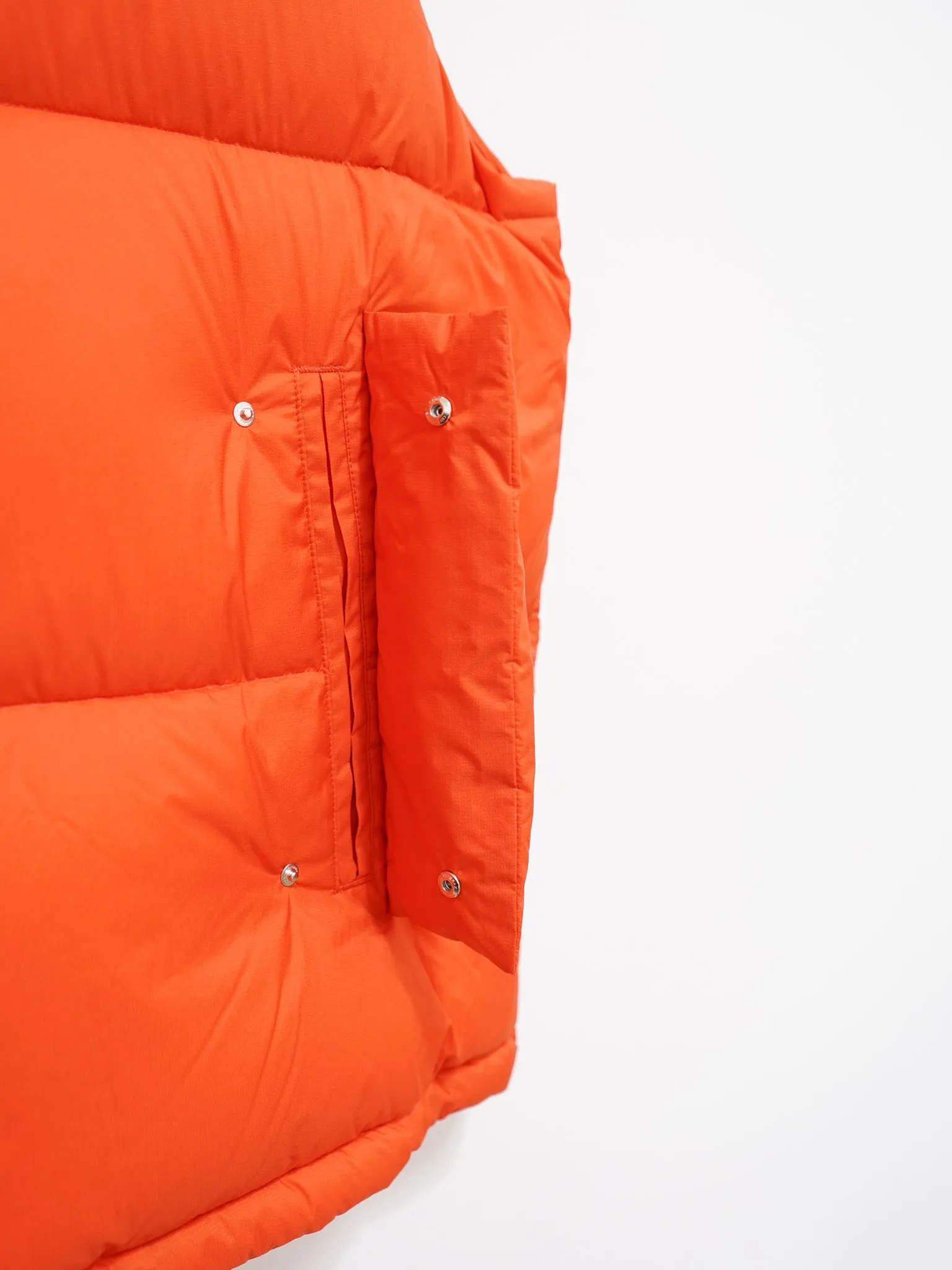 Super Light Nylon Ripstop Down Vest - Orange