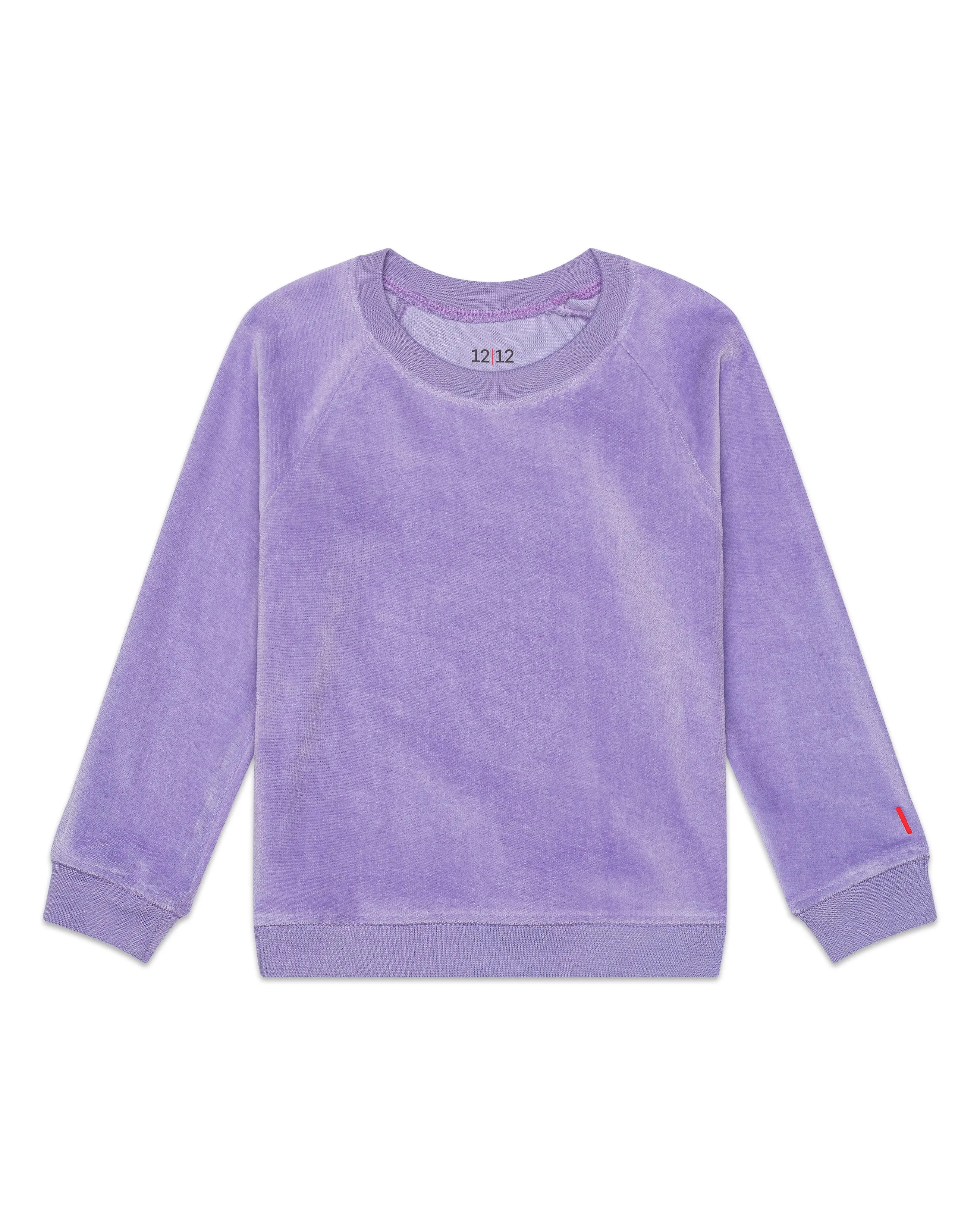 The Organic Velour Pullover Sweatshirt [Lilac Purple]