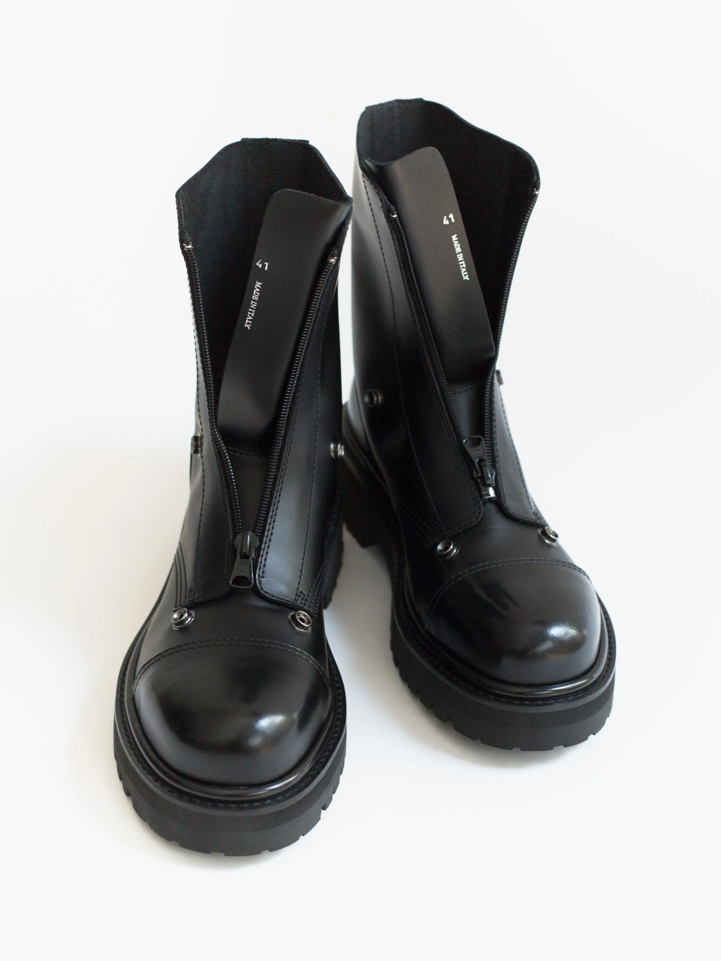 Vetements SS20 Front-zip Military Boots