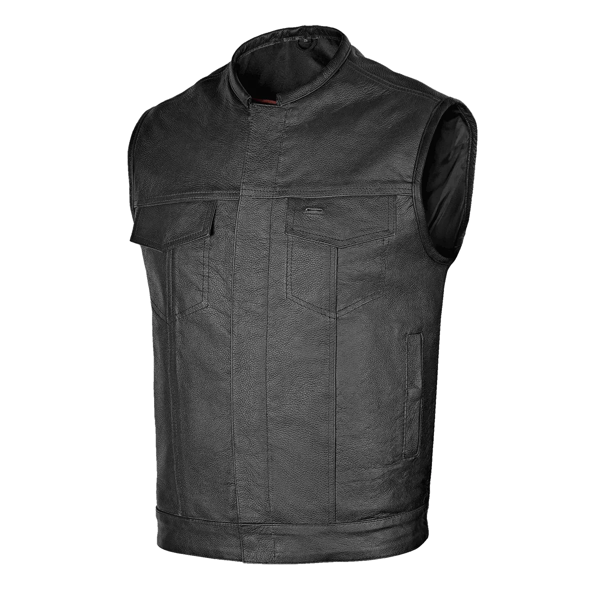 VL913 Leather Motorcycle Club Vest