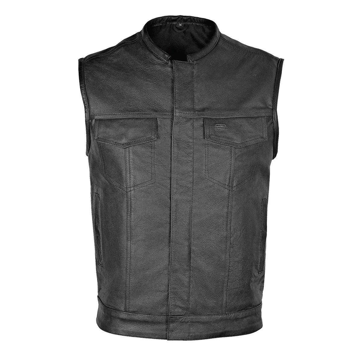 VL913 Leather Motorcycle Club Vest