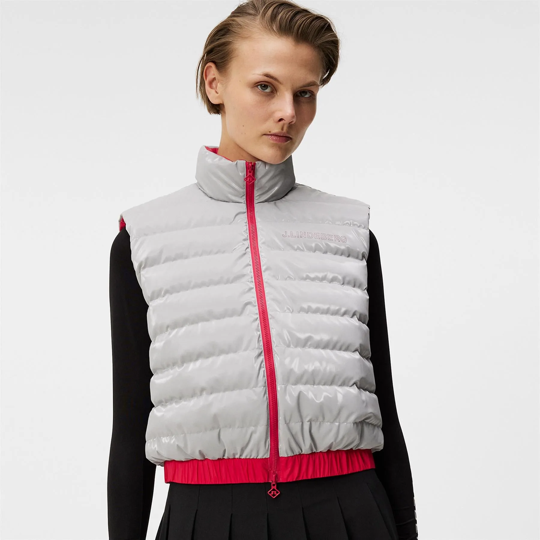 Womens Isla Reversible Vest Silver - AW23